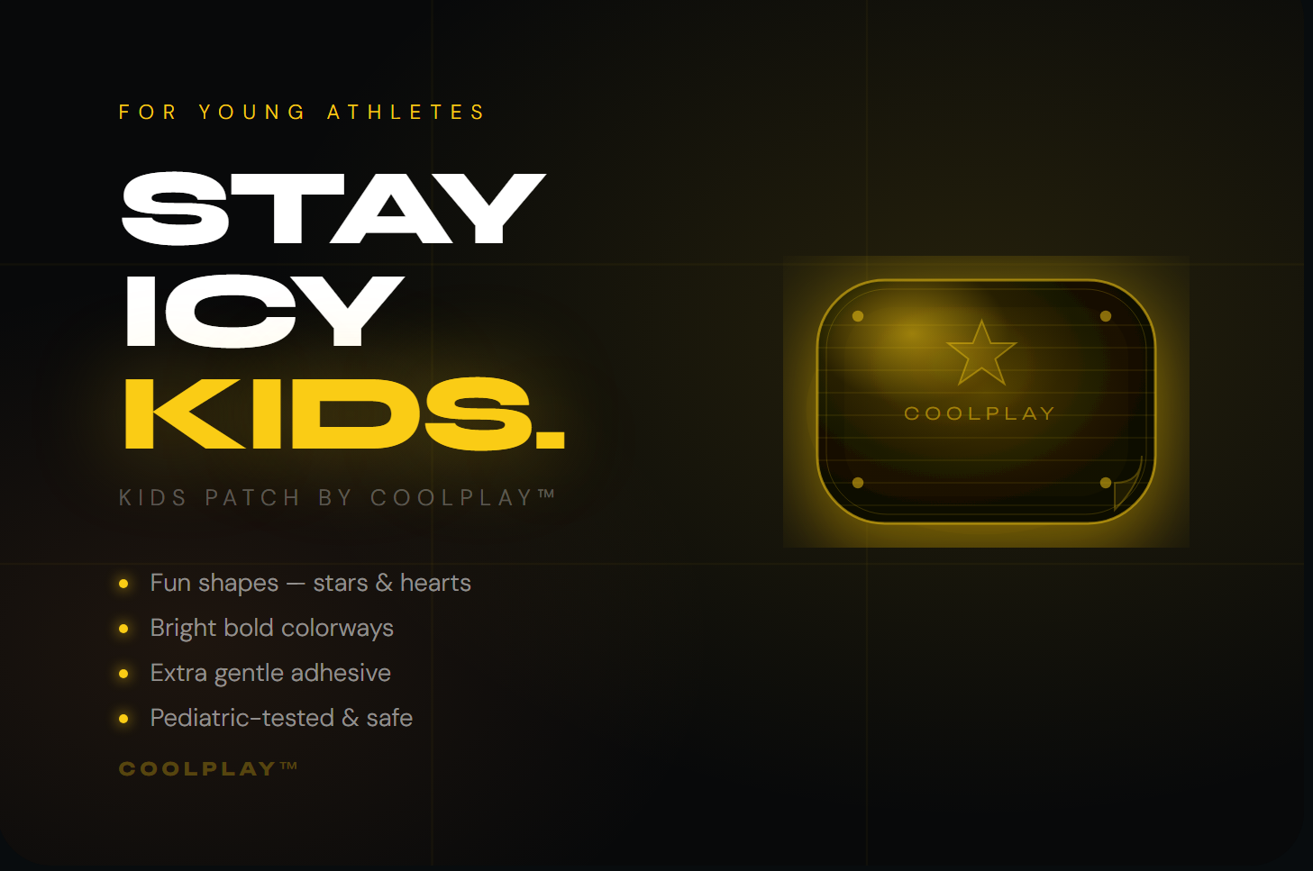 Coolplay Kids Patch — For young athletes.